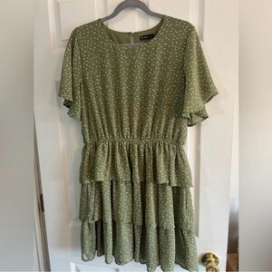 Green Polka Dot Dress